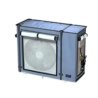 NGB Mini-Split-Klimaanlagenabdeckung – 600D Wasserdicht, Für Außeneinheiten Bis 130 Cm L X 54 Cm B X 96 Cm H, Mit Elastischer Kordel & Verstellbarer Schnalle