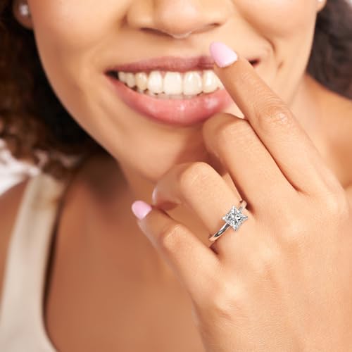 FRIENDLY DIAMONDS Lab Grown Diamond Engagement Ring For Women 0.50-6 Carat IGI Certified | In 14K Or 18K in White, Yellow Or Rose Gold | Matilda Leaf Petal Solitaire Ring | FG-VS1-VS2 Quality4