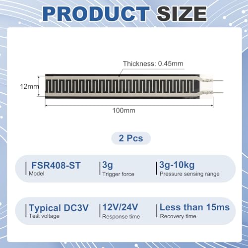Capteur de pression à couche mince de haute précision MECCANIXITY FSR408-ST 92x12mm - 2