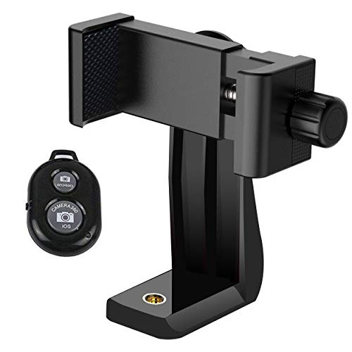 Ailun Tripod Phone Mount Holder Head Standard Screw Adapter Rotatable Digtal Camera Bracket Selfie Lens Monopod Adjustable And Ailun Remote Shutter Remote Camera Control for Any iOS Android Smartphone