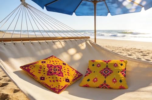 Coussin Canape 60x60cm Imperméable Jaune : Solution Déco Salon et Jardin - 4