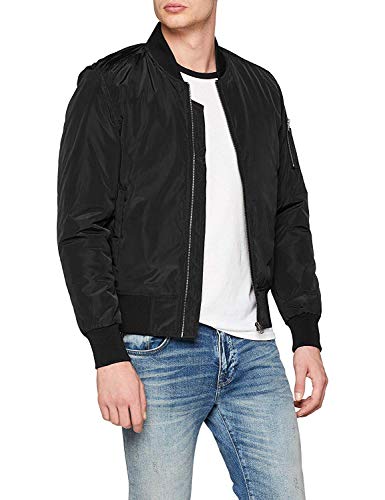Urban Classics Homme Veste Bomber Bicolore Contrastée Blouson, Noir (Blk/Blk 00017), Xxl Uk