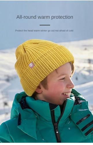 Gorro de punto infantil unisex con orejeras de invierno suaves 5