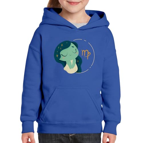 Sweat à capuche enfant vièrge illustration zodiaque de qualité premium