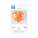 KALIFANO Orange Heart Selenite Worry Stone with Healing & Calming Effects - High Energy Palm Stone Used for Cleansing and Protection (Information Card Included)