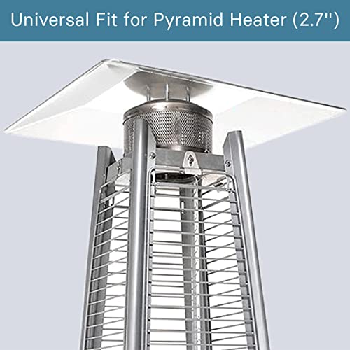 Heat Reflector Shield for Glass Tube Heater, 4Sided Pyramid Patio