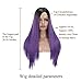 MERISIHAIR Ombre Synthetic Long Straiht Wig for Women