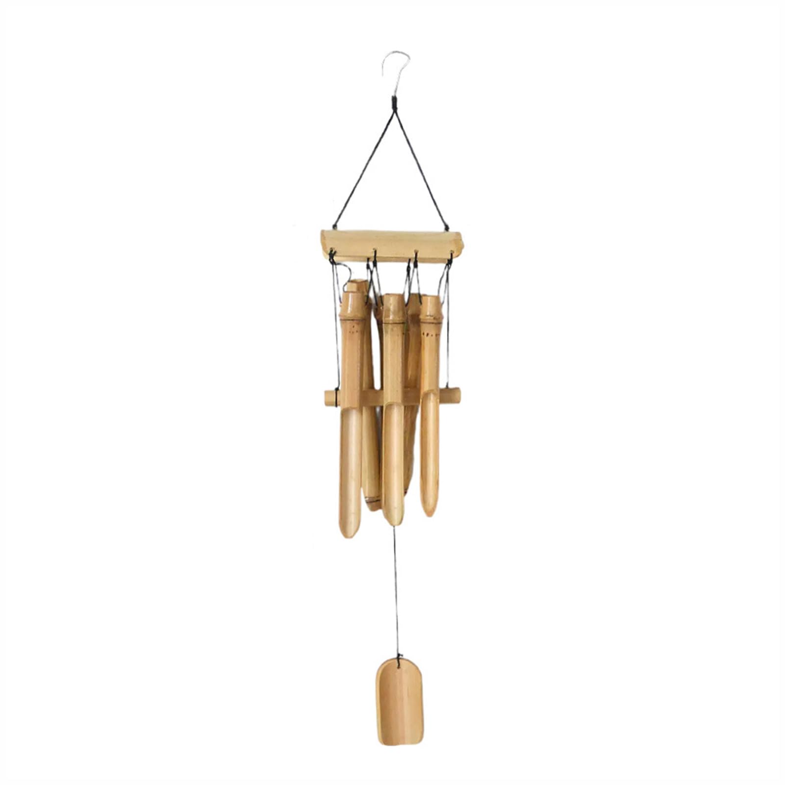 Carillon chinois suspendu, carillon extérieur bambou et déco jardin naturel