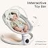 HARPPA Weddell Lite Electric Baby Swing for Infants with Music Speaker, 5 Adjustable Speeds, 5-Point Safety Harness, Timer Function, Compact Design for Indoor & Outdoor Use,Grey