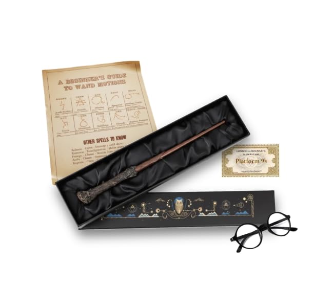 Image of Plastic Magical Wizard Wand with Authentic Details for Kids Unisex Party Costume Christmas Cosplay Accessory, Magical Costume Theme Party (Chosen Wizard Wand + SG)