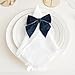 AIMUDI Navy Blue Velvet Bows 4