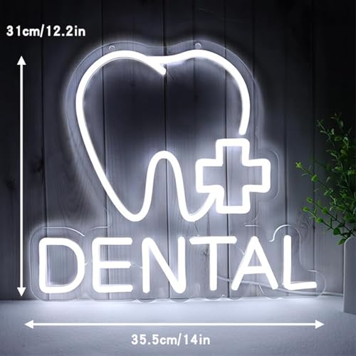 Letrero de neón LED USB con brillo regulable y base acrílica transparente para pared 5