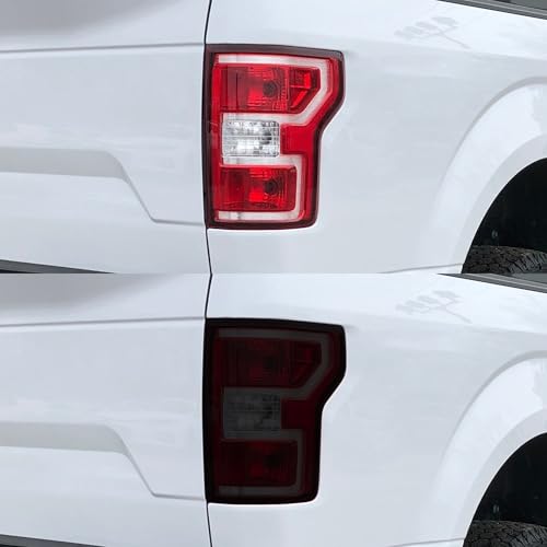 BOGAR TECH DESIGNS Rear Taillight Tail Light Tint Kit PPF Compatible with Ford F150 F-150 2015-2020, Dark Smoke