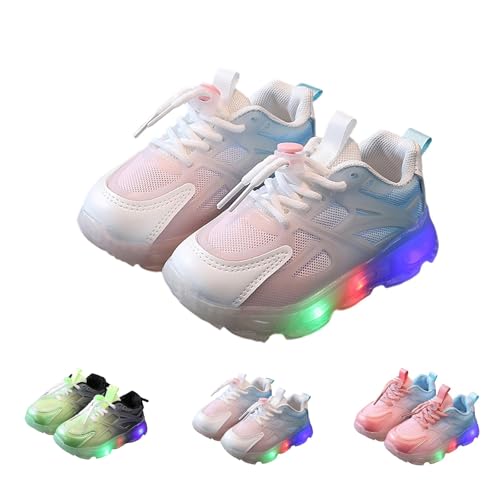 Little Boys Girls Light Up Shoes Breathable Lightweight Comfy Soft Running Tennis Sneakers for High Shoes for Boys3