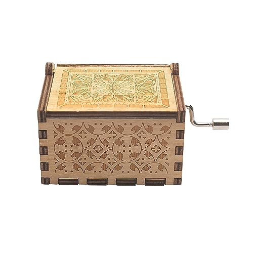 Image of Zesta Gorgeous Wife Musical Box Gift | Romantic Music Crank Mini Collectible for Girlfriend, Boyfriend, Husband, Wife | Unique Musical Gifts for Music Lovers | Vintage Wooden Box