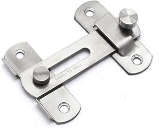 WNPXQNT Sliding Barn Door Lock Stainless Steel Gate Latches Hasp Flip Latch Lock for Wine Cabinet Sliding Door Window Cabinet Fitting Closet Door