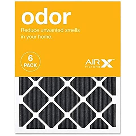 AIRX FILTERS WICKED CLEAN AIR. ODOR 20x25x1 MERV 8 Carbon Pleated Air Filter - Made in the USA - Box of 6 Cover