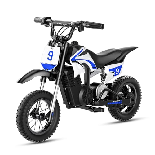 ECOLEAP K1 Kids Electric Dirt Bike 36V Motorcycle, 16MPH Fast Speed 14 Mile Long-Range, 700W Peak...