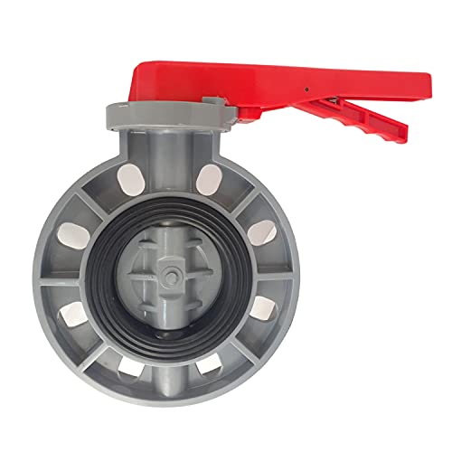 ERA 6 Inch CPVC Butterfly Valve, Lever Handle, ANSI Standard, EPDM Seat Seal, 410 Stainless Steel Stem, 304 Stainless Steel Spring & Bolt – Chemical & Temperature Resistant, Flow Control
