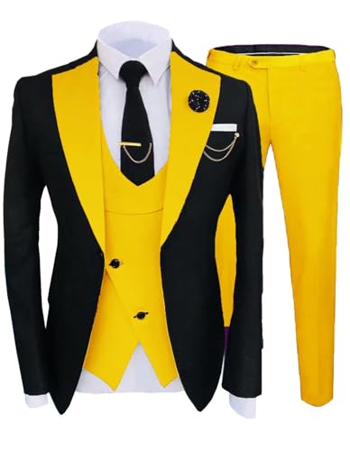 Formal Suits for Men Wedding Slim Fit 3 Piece Dress Business Elegant Party Jacket Vest & Pants JXZ006
