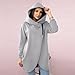 Women's Plus Size Hooded Sweatshirt, Half-zip Fashion Design, Asymmetric Zip up Fleece Hoodie (US, Alpha, Large, Regular, Regular, B)