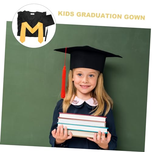 Robe de graduation pour enfants, cadeau de diplôme en polyester - 4