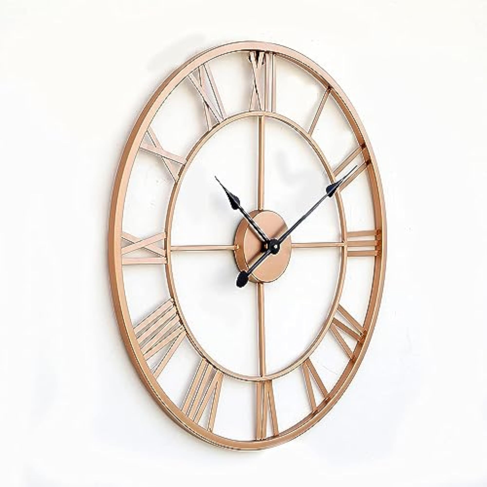 Vintage Metal Wall Clock, Hand-Crafted Design