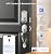 Veise VE017-H Fingerprint Smart Front Door Lock Set, App Control, Keyless Entry Deadbolt with Handle, Smart Deadbolt, Emergency Power Port, Touchscreen Keypad, Auto Lock, Easy Install, Satin Nickel