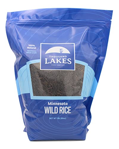 Thousand Lakes Minnesota Grown Wild Rice - Bulk - 5 pounds | 100% All Natural