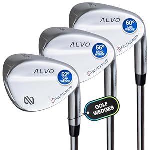 Golf Wedges 52 56 60 Sets – Wedge Sets Mens Golf – Gap Wedge, Sand Wedge, lob Wedge Golf Club for Men – Premium Grip, Pitching Wedge for Men Right Hand – Wedges Golf – Mens Golf Wedges