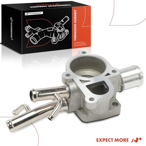 A-Premium Engine Coolant Thermostat Housing Assembly Compatible with 2002-2005 Hyundai Accent 1.6L, Lower Housing, Replaces # 2562026100, 2562026160 by A-Premium - Used condition - Image 8