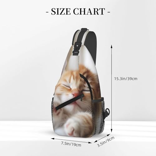 Bolso cruzado Kitten Sleeps para hombres y mujeres miniatura 3
