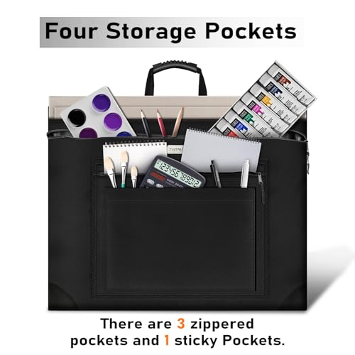 Jusart JA-HB001 Large Size Art Portfolio Case Art Portfolio Tote Bag Poster Board Storage Portfolio Folder thumb #3
