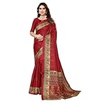 Yashika-Womens-Printed-Trendy-Art-Silk-Navy-Color-Saree-With-Blouse-Material