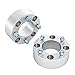 RockTrix - 2 inch ATV Wheel Spacers (4x110, 74mm Bore, 10x1.25 Studs, Cone Nuts) Compatible with Honda Yamaha Suzuki Bombardier (Read Listing for Year Model Info) UTV V3 50mm Silver 2pcs
