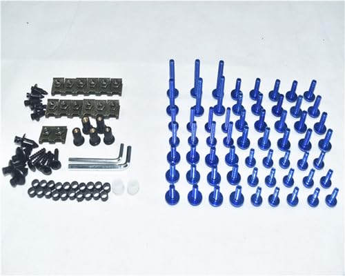 Boulons de carénage SV1000 bleu vis de fixation anodisées 2003-2011