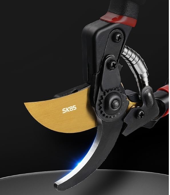 Miniatura 3 de Tijeras de podar de jardín de acero inoxidable, tijeras de podar para jardinería, tijeras de mano resistentes para cortar flores, recortar plantas,