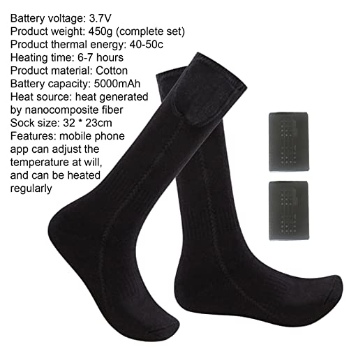 Meias de aquecimento, 3.7v 5000mah bateria elétrica meias aquecidas, Meias elétricas de aquecimento