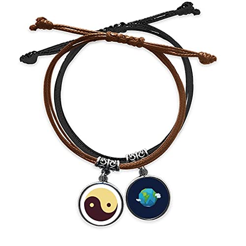 Pulsera Taichi de cuero para el equilibrio y bienestar diario