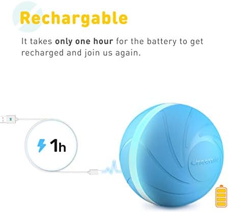 Wicked Ball, Your Pet's First Automatic Companion, 100% Automatic Ball to Keep Your Pets Entertained All Day