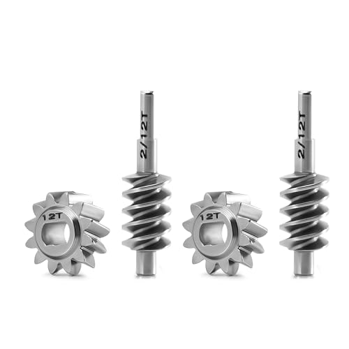 INJORA 2 Sets 2/12T Overdrive Axle Worm Gear Set for Axial SCX30 Upgrade
