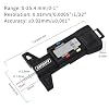 SAFELIFE Digital Tire Tread Depth Gauge, 3 Modes-Fractional Inch, Decimal Inch and Millimeter, Zeroable Tire Tread Depth Gauge for Motorcycles,Cars,Trucks Accurate Tyre Tread Depth Gauge-Black