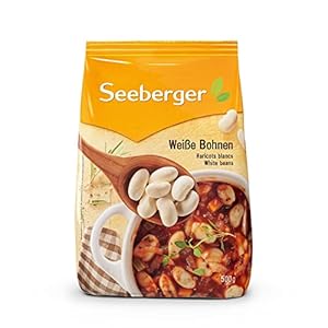 Seeberger Weiße Bohnen extra groß, 6er Pack (9 x 500 g Beutel)