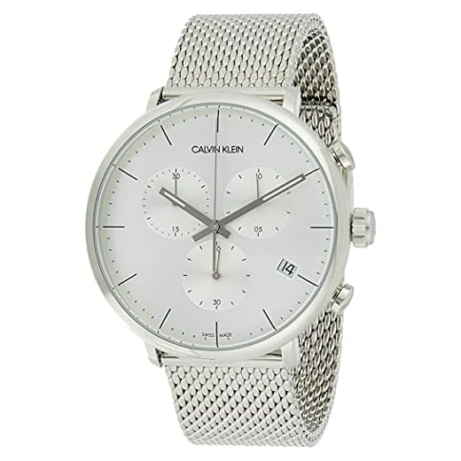 Calvin Klein Reloj Cronógrafo para Unisex Adultos de Cuarzo con Correa en Acero Inoxidable K8M27126