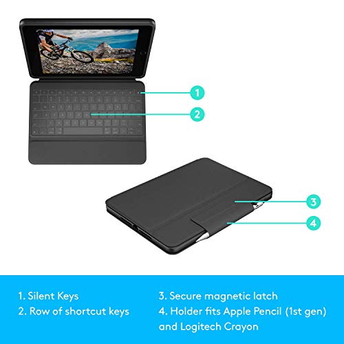 Logitech Rugged Folio iPad 7th 8th & 9th Generation Protective Keyboard - image 8