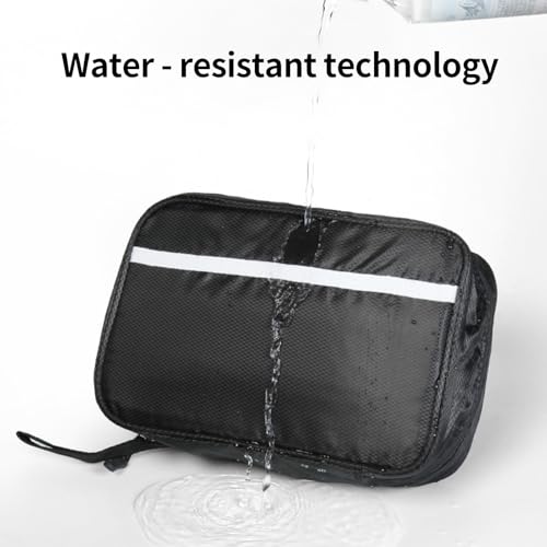 Fuzvol Compact And Foldable Travel Wash Bag,Waterproof Hanging Toiletry Organiser With 4 Spacious Compartments,Ideal For Men & Women, Durable And Lightweight Fabric For Convenient Travel Use (Orange) - 4