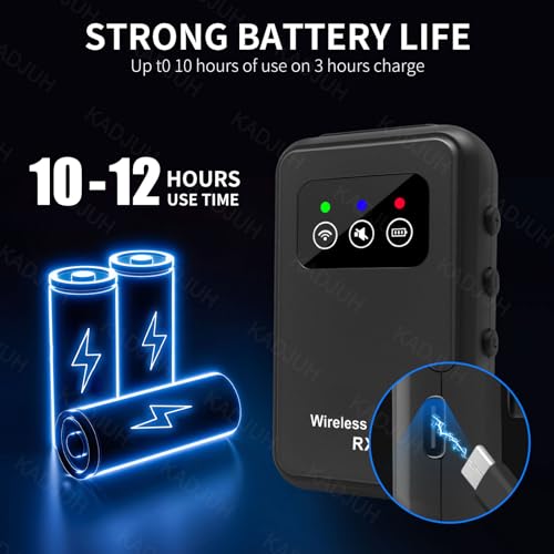 Kadjuh Stereo Wireless In-Ear Monitor System 2.4G Wireless Iem System Stage Monitor With Transmitter Beltpack Receiver Automatic Pairing thumb #6