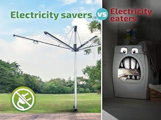 Leifheit Séchoir Parapluie Linomatic 500 Plus (Anthracite), étendoir à linge 50 m, séchoir à Linge avec rétractation Automatique des Fils, Hauteur Ajustable