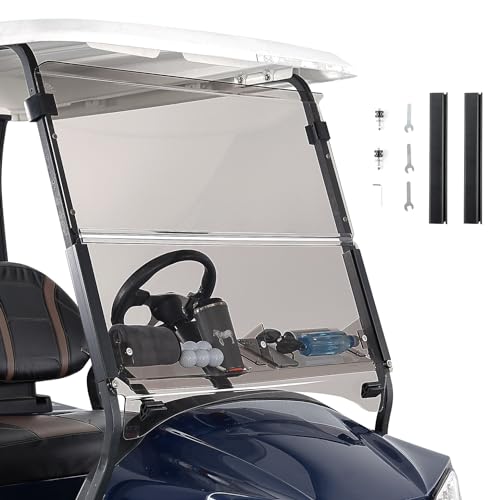 Pare-brise de chariot de golf teinté résistant aux chocs pour remplacer l'usé