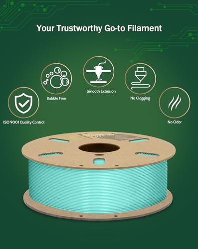 Image of DURAMIC 3D PLA Filament Basic for 3D Printer Neatly Wound Easy Printing | 3D Printing Filament 1.75mm, Dimensional Accuracy + /- 0.02 mm, Fit Most FDM 3D Printers 1KG PLA Cyanblue